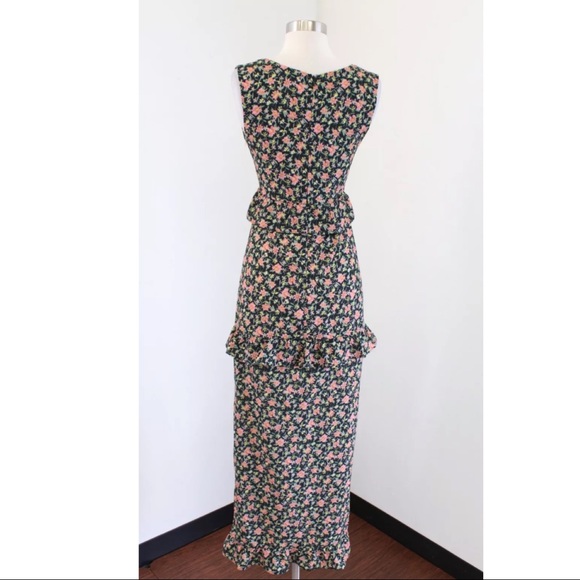 Nightwalker Revolve Plunge Floral Ruffle Dress - Picture 8 of 8